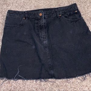 Jean mini skirt